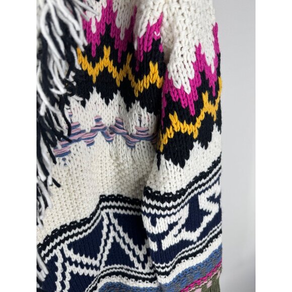 Zadig & Voltaire Ella Cardigan Jacket Fringe Enjoy Today Size M L NWT - Picture 9 of 12